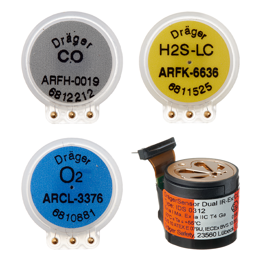 DrägerSensor  Dual IR Ex/CO2, XXS CO, XXS O2, XXS H2S LC