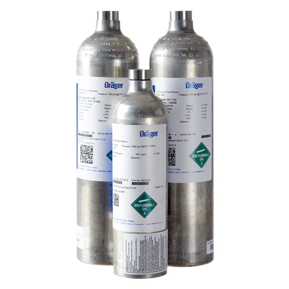 Please order the required test gas additionally