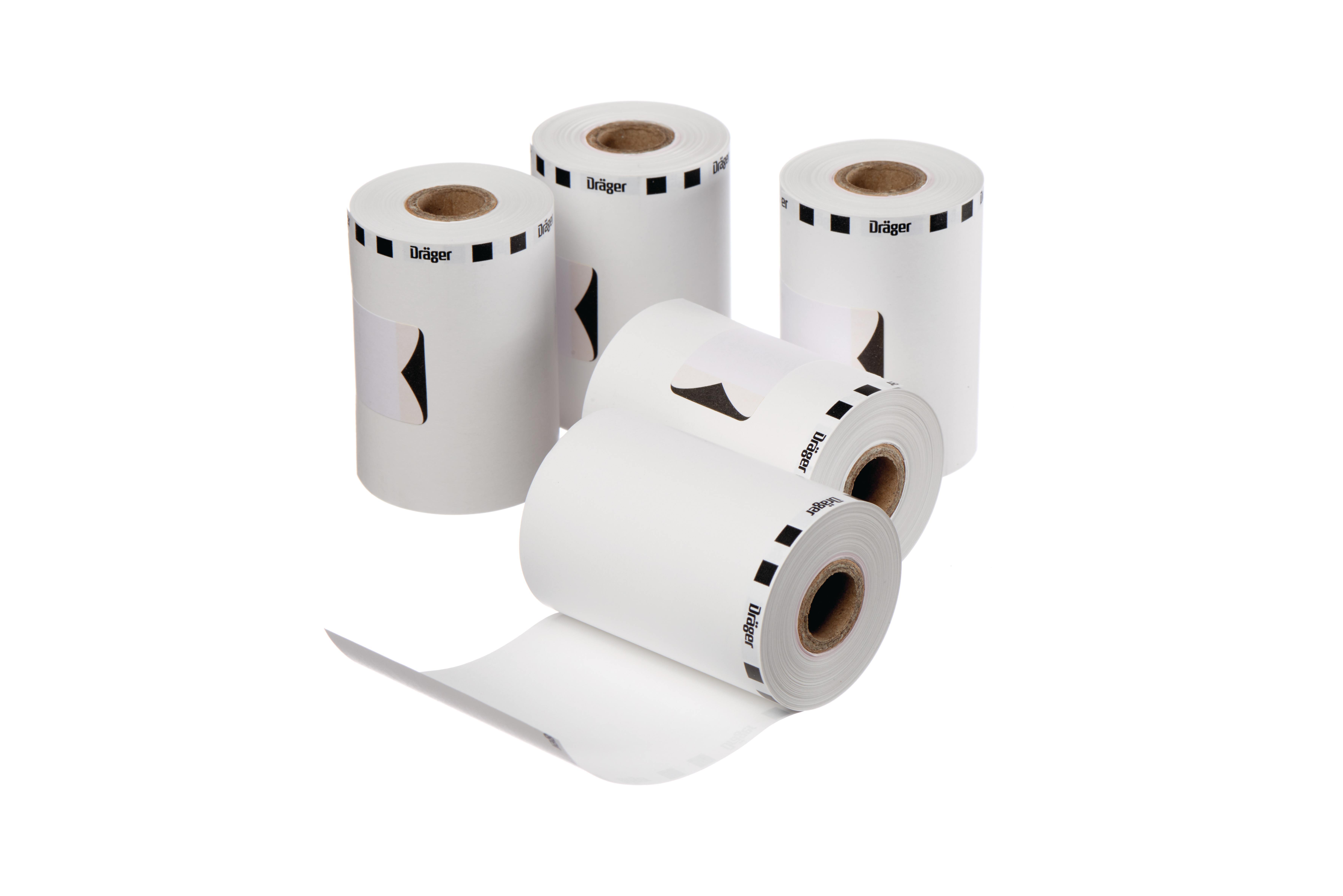 Dräger Thermal Paper Rolls 40 mm, 25-Year Archive Quality