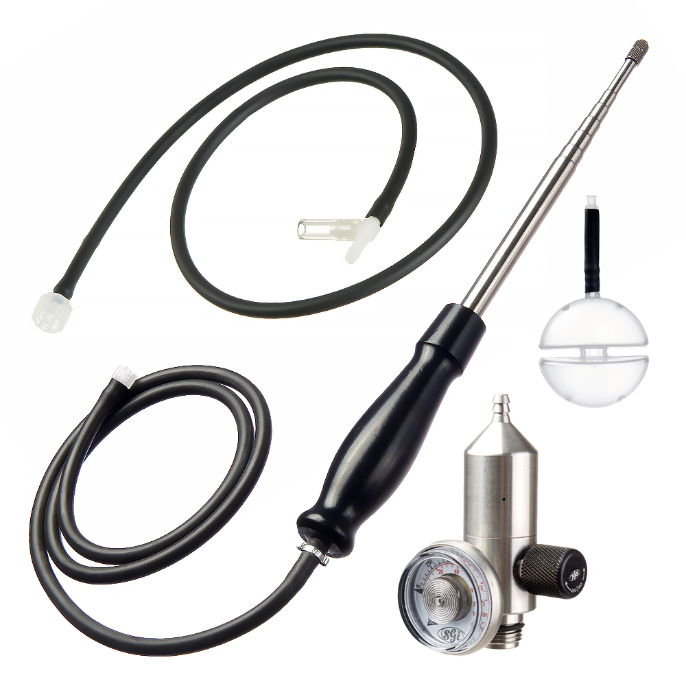 Standard Control Valve 0.5 LPM, Gas Adapter, Telescopic Probe ES 150, Dräger Float Probe (without hose), Hose, 3m, Tygon, PTFE