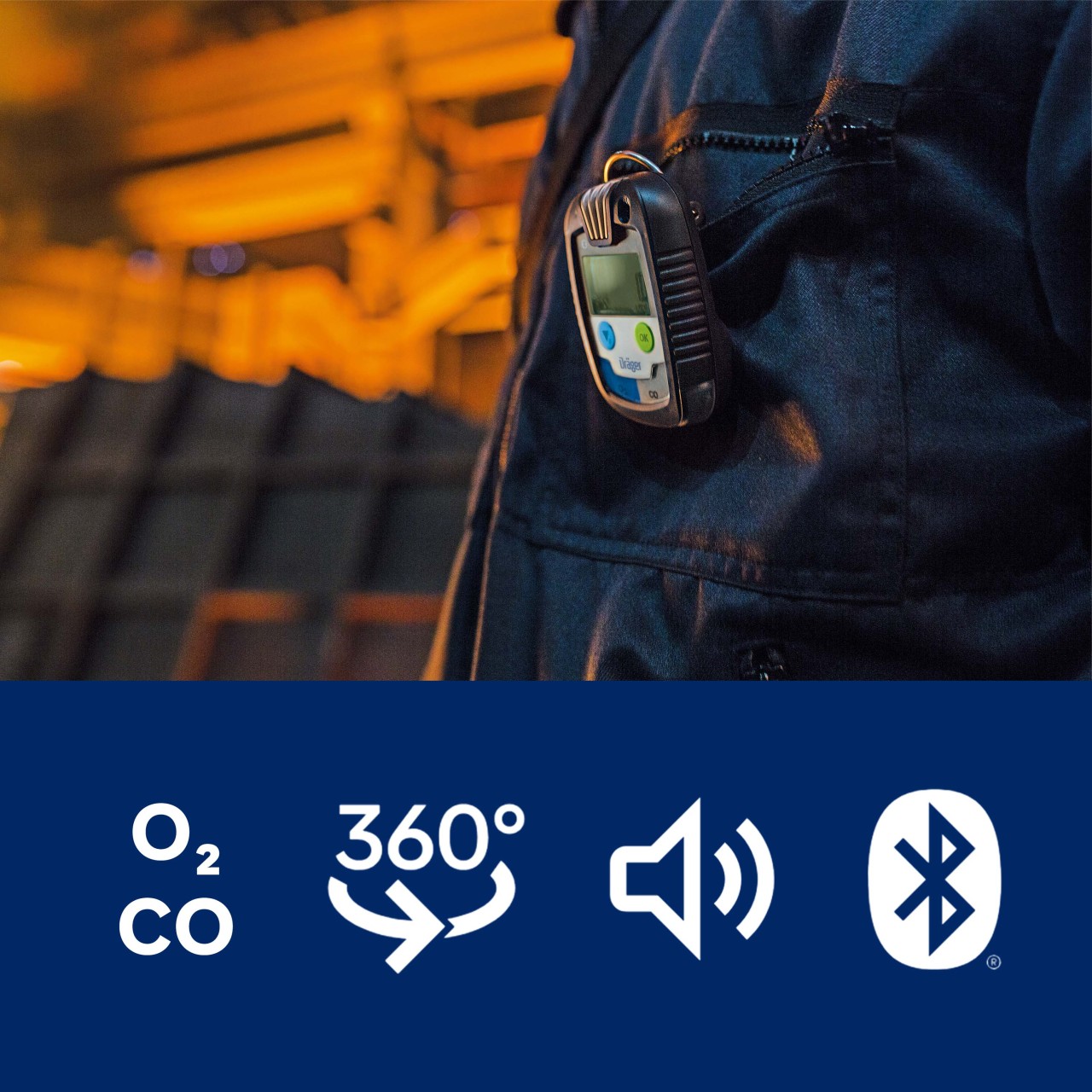 Gas Detector Pac 8500 O2/CO